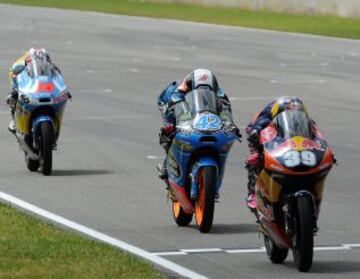 Luis Salom, Alex Rins y Maverick Viñales.