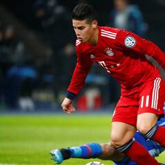 Asistencia de James en triunfo de Bayern ante Hertha por Copa