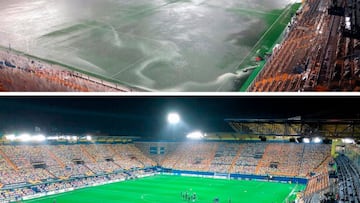 El milagro del Villarreal bajo la lluvia en 45 minutos