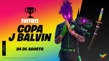 Arte oficial de la Copa J Balvin en Fortnite