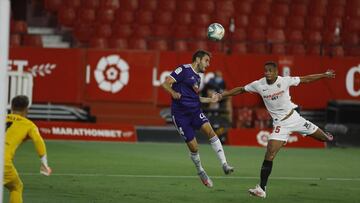 Kiko Olivas, en el gol del Valladolid.