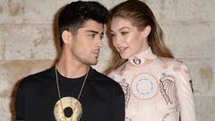 Zayn Malik y Gigi Hadid en el show de Givenchy parte del Paris Fashion Week 2017; Paris, France.  Octubre 02, 2016.