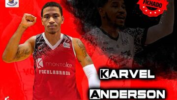 Karvel Anderson, nuevo jugador del Montakit Fuenlabrada.