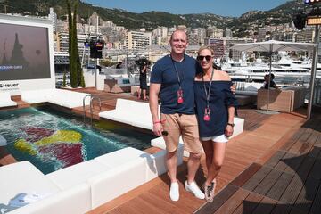 Mike Tindall y su mujer Zara Phillips.