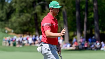 Jon Rahm, durante la jornada final del Masters de Augusta.