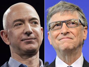 Jeff Bezos (Amazon) y Bill Gates (Microsoft)