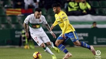 Elche - Las Palmas en directo: LaLiga 123, jornada 13 en vivo