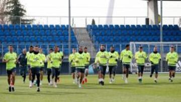 Entrenamiento del Real Madrid.