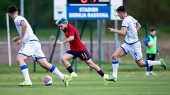 Mella, en el partido de la Sub-19 ante Kosovo.