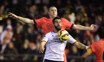 Mathieu con Negredo.