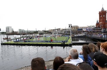 Panorámica de la Fan Zone.