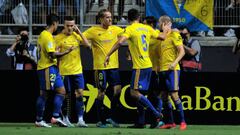 C&aacute;diz celebra un gol.