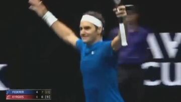 Pura felicidad: la celebración especial de Nadal con Federer