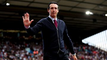 Unai Emery, entrenador del Aston Villa, antes de un partido.