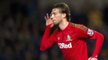 Michu
RESTRICTED TO EDITORIAL USE. No use with unauthorized audio, video, data, fixture lists, club/league logos or x93livex94 services. Online in-match use limited to 45 images, no video emulation. No use in betting, games or single club/league/player publications.