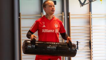 Ana Guzmán ya entrena a la par de sus compañeras del Bayern Múnich en el arranque de la pretemporada.