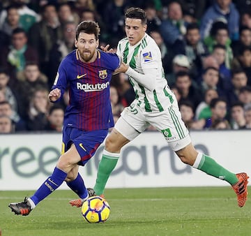 Cristian Tello y Messi.