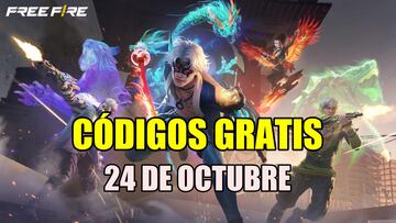 Free Fire 24 de octubre 2024 códigos gratis