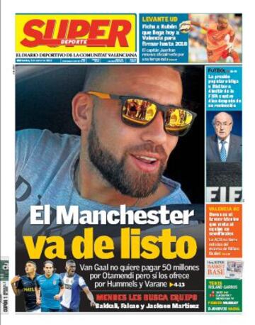 Portadas de la prensa deportiva