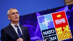 NATO Secretary General Jens Stoltenberg speaks during a news conference ahead of a NATO summit that will take place in Madrid, at the Alliance's headquarters in Brussels, Belgium June 27, 2022. REUTERS/Johanna Geron