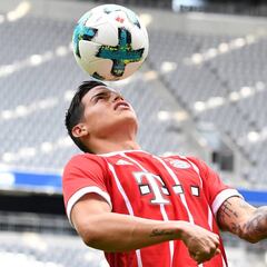 La presentación de James Rodríguez en el Bayern