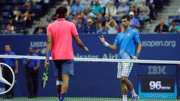 Djokovic still on short-cut route at US Open after Tsonga injury