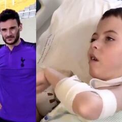 El gesto de Kane y Lloris a un niño con hidrocefalia fan del Tottenham