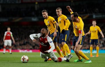 Arsenal 1-1 Atlético: Europa League semi-final in pictures