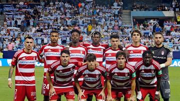 Once del Granada en Málaga.