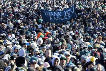 Las imágenes del desfile de los Eagles en Philadelphia tras el Super Bowl LII