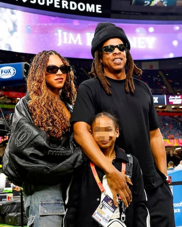 El cantante acudió con sus hijas, fruto de su relación con Beyoncé.