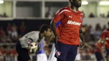 Jairo en su segunda etapa en Independiente. Jugó poco en 2011.