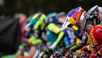 Jorge Prado, en la salida de la clasificación del MXGP de Bélgica.