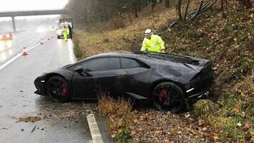 Estrella de Leicester choca su Lamborghini de 200 mil euros