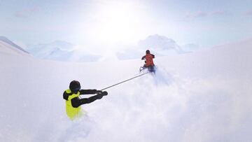 Es posible llamar a una moto de nieve para subir r&aacute;pidamente la monta&ntilde;a. Muy &uacute;til.