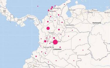 Mapa de casos y muertes por coronavirus por departamentos en Colombia: hoy, 3 de octubre
