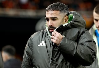 Carvajal testó su rodilla en Londres y superó la prueba