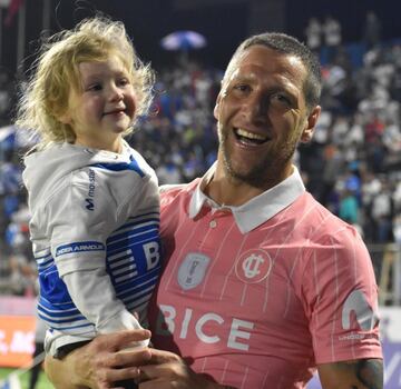 Luciano Aued y su hija.