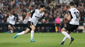 Guedes celebra el 1-0.