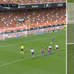 El VAR acertó: no se tenían que repertir los penaltis de Barça y Elche