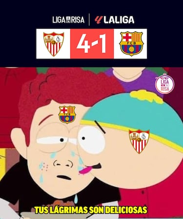 Los memes se ceban con la derrota del Barcelona