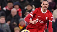 La insólita estadística de Darwin Núñez con Liverpool en la Premier League