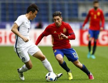 Bellerín y Suk-young Yun.