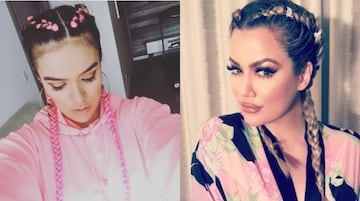 El increíble parecido de Karol G y Khloé Kardashian