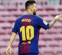 Messi brilla en triunfo del Barcelona sin público
