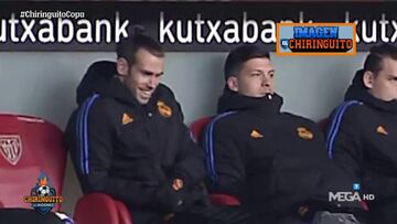 Bale se rie cuando Hazard acaba en el banquillo después de calentar