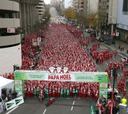 Diez mil Papá Noeles inundan Madrid con un nuevo récord