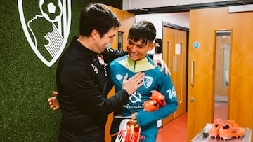 Iraola pesca en Argentina