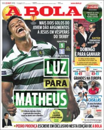 Portadas de la prensa mundial