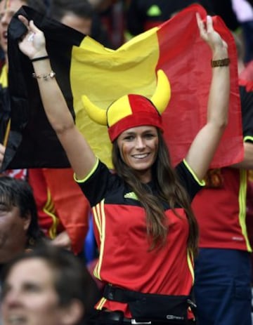 The beautiful game spills into the stands of the Euro 2016 venues